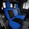 imageOASIS AUTO 20072017 Wrangler JK 4Door Leather Seat Covers Custom Fit Accessories Cover Protector Cushion Unlimited X Rubicon Sahara Full Set BlackampampRedBLACKBLUE