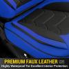 imageOASIS AUTO 20072017 Wrangler JK 4Door Leather Seat Covers Custom Fit Accessories Cover Protector Cushion Unlimited X Rubicon Sahara Full Set BlackampampRedBLACKBLUE