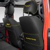 imageOASIS AUTO 20072017 Wrangler JK 4Door Leather Seat Covers Custom Fit Accessories Cover Protector Cushion Unlimited X Rubicon Sahara Full Set BlackampampRedBLACK
