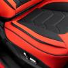 imageOASIS AUTO 20072017 Wrangler JK 4Door Leather Seat Covers Custom Fit Accessories Cover Protector Cushion Unlimited X Rubicon Sahara Full Set BlackampampRedRED