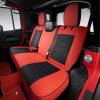 imageOASIS AUTO 20072017 Wrangler JK 4Door Leather Seat Covers Custom Fit Accessories Cover Protector Cushion Unlimited X Rubicon Sahara Full Set BlackampampRedBLACKRED