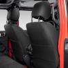 imageOASIS AUTO 20072017 Wrangler JK 4Door Leather Seat Covers Custom Fit Accessories Cover Protector Cushion Unlimited X Rubicon Sahara Full Set BlackampampRedBLACK