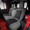 imageOASIS AUTO 20072017 Wrangler JK 4Door Leather Seat Covers Custom Fit Accessories Cover Protector Cushion Unlimited X Rubicon Sahara Full Set BlackampampRedBLACKGRAY