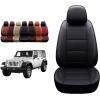 imageOASIS AUTO 20072017 Wrangler JK Custom Leather Seat Covers 20132017 Wrangler 4Door BlackBLACK
