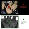 imageOASIS AUTO 20182025 Wrangler JL 4 Door Custom Leather Seat Covers WO Rear Cup Holder BlackampampOrange