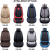 imageOASIS AUTO Car Seat Covers Premium Waterproof Faux Leather Cushion Universal Accessories Fit SUV Truck Sedan Automotive Vehicle Auto Interior Protector Full Set OS006 BlackCLASSIC BLACK