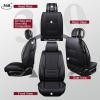 imageOASIS AUTO Car Seat Covers Premium Waterproof Faux Leather Cushion Universal Accessories Fit SUV Truck Sedan Automotive Vehicle Auto Interior Protector Full Set OS006 BlackCLASSIC BLACK