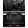 imageOASIS AUTO Car Seat Covers Premium Waterproof Faux Leather Cushion Universal Accessories Fit SUV Truck Sedan Automotive Vehicle Auto Interior Protector Full Set OS006 BlackSPORT BLACK