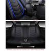 imageOASIS AUTO Car Seat Covers Premium Waterproof Faux Leather Cushion Universal Accessories Fit SUV Truck Sedan Automotive Vehicle Auto Interior Protector Full Set OS006 BlackSPORT BLUE