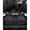 imageOASIS AUTO Car Seat Covers Premium Waterproof Faux Leather Cushion Universal Accessories Fit SUV Truck Sedan Automotive Vehicle Auto Interior Protector Full Set OS006 BlackCLASSIC BLACK