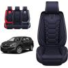 imageOASIS AUTO Chevy Equinox Accessories Seat Covers 20102025 Custom Fit Leather Cover Protector Cushion Full Set GrayBLACK