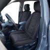 imageOASIS AUTO Chevy Equinox Accessories Seat Covers 20102025 Custom Fit Leather Cover Protector Cushion Full Set GrayBLACK