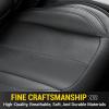 imageOASIS AUTO Custom Seat Covers Compatible with Ford F150 20152023F150 Lightning 20222023Super Duty 20172023 Full Set BlackBLACK