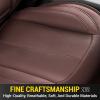 imageOASIS AUTO Custom Seat Covers Compatible with Ford F150 20152023F150 Lightning 20222023Super Duty 20172023 Full Set BlackBROWN