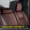imageOASIS AUTO Dodge Ram Accessories Seat Covers 20092025 Custom Fit Leather Truck Cover Protector Cushion 150025003500 Crew Double Super Extended CabPremium Full Set BrownBROWN