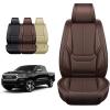 imageOASIS AUTO Dodge Ram Accessories Seat Covers 20092025 Custom Fit Leather Truck Cover Protector Cushion 150025003500 Crew Double Super Extended CabPremium Full Set BrownBROWN