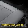 imageOASIS AUTO Dodge Ram Accessories Seat Covers 20092025 Custom Fit Leather Truck Cover Protector Cushion 150025003500 Crew Double Super Extended CabPremium Full Set BrownBLACK
