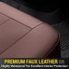 imageOASIS AUTO Dodge Ram Accessories Seat Covers 20092025 Custom Fit Leather Truck Cover Protector Cushion 150025003500 Crew Double Super Extended CabPremium Full Set BrownBROWN