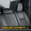 imageOASIS AUTO Dodge Ram Accessories Seat Covers 20092025 Custom Fit Leather Truck Cover Protector Cushion 150025003500 Crew Double Super Extended CabPremium Full Set BrownBLACK