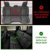 imageOASIS AUTO Dodge Ram Accessories Seat Covers 20092025 Custom Fit Leather Truck Cover Protector Cushion 150025003500 Crew Double Super Extended CabPremium Full Set BrownBLACK