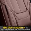 imageOASIS AUTO Dodge Ram Accessories Seat Covers 20092025 Custom Fit Leather Truck Cover Protector Cushion 150025003500 Crew Double Super Extended CabPremium Full Set BrownBROWN