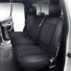 imageOASIS AUTO Ford F150 F250 F350 Accessories Seat Covers 20092025 Custom Fit Leather Truck Cover Protector F150 F250 F350 Crew Double Super Extended Cab Premium Full Set BlackampampGrayBLACK
