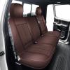 imageOASIS AUTO Ford F150 F250 F350 Accessories Seat Covers 20092025 Custom Fit Leather Truck Cover Protector F150 F250 F350 Crew Double Super Extended Cab Premium Full Set BlackampampGrayBROWN