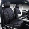 imageOASIS AUTO Ford F150 F250 F350 Accessories Seat Covers 20092025 Custom Fit Leather Truck Cover Protector F150 F250 F350 Crew Double Super Extended Cab Premium Full Set BlackampampGrayBLACK