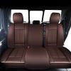 imageOASIS AUTO Ford F150 F250 F350 Accessories Seat Covers 20092025 Custom Fit Leather Truck Cover Protector F150 F250 F350 Crew Double Super Extended Cab Premium Full Set BlackampampGrayBROWN