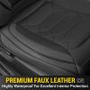 imageOASIS AUTO Honda CRV Accessories Seat Covers 20172025 Custom Fit Leather Cover Protector Cushion for CRV Full Set BlackBLACK