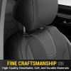 imageOASIS AUTO Honda CRV Accessories Seat Covers 20172025 Custom Fit Leather Cover Protector Cushion for CRV Full Set BlackBLACK