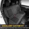 imageOASIS AUTO Honda CRV Accessories Seat Covers 20172025 Custom Fit Leather Cover Protector Cushion for CRV Full Set BlackBLACK