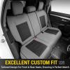 imageOASIS AUTO Honda CRV Accessories Seat Covers 20172025 Custom Fit Leather Cover Protector Cushion for CRV Full Set BlackBLACKGRAY