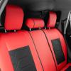 imageOASIS AUTO Honda CRV Accessories Seat Covers 20172025 Custom Fit Leather Cover Protector Cushion for CRV Full Set BlackBLACKRED