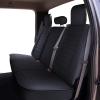 imageOASIS AUTO Tailor Fit Seat Covers Compatible with 20092022 Ford F150 F150 F250 F250 F350 F350 FF01 Full Set Inky