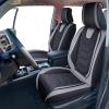 imageOASIS AUTO Toyota 4Runner Accessories Seat Covers 20102025 Custom Fit Leather Cover Protector Cushion Full Set BlackGRAY