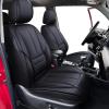 imageOASIS AUTO Toyota 4Runner Accessories Seat Covers 20102025 Custom Fit Leather Cover Protector Cushion Full Set BlackINKY