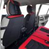 imageOASIS AUTO Toyota 4Runner Accessories Seat Covers 20102025 Custom Fit Leather Cover Protector Cushion Full Set BlackRED