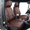 imageOASIS AUTO Wrangler JK JL Accessories Seat Covers 20072025 Custom Fit 24 Door Leather Cover Protector Cushion Unlimited X Rubicon Sahara and More Premium Full Set Brown