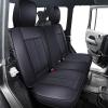 imageOASIS AUTO Wrangler JK JL Accessories Seat Covers 20072025 Custom Fit 24 Door Leather Cover Protector Cushion Unlimited X Rubicon Sahara and More Premium Full Set Black