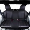 imageOASIS AUTO Wrangler JK JL Accessories Seat Covers 20072025 Custom Fit 24 Door Leather Cover Protector Cushion Unlimited X Rubicon Sahara and More Premium Full Set Black