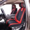 imageOASIS AUTO Z Ford F150 F250 F350 Accessories Seat Covers 20092025 Custom Fit Leather Truck Cover Protector F150 F250 F350 Crew Double Super Extended Cab Sport Full Set BlackampampRed