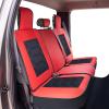 imageOASIS AUTO Z Ford F150 F250 F350 Accessories Seat Covers 20092025 Custom Fit Leather Truck Cover Protector F150 F250 F350 Crew Double Super Extended Cab Sport Full Set BlackampampRed