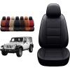 imageOASIS AUTO 20072017 Wrangler JK Custom Leather Seat Covers 20132017 Wrangler 4Door BlackBLACK