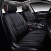 imageOASIS AUTO Car Seat Covers Premium Waterproof Faux Leather Cushion Universal Accessories Fit SUV Truck Sedan Automotive Vehicle Auto Interior Protector Full Set OS006 BlackCLASSIC BLACK