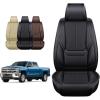 imageOASIS AUTO Chevy Silverado ampamp GMC Sierra Accessories Seat Covers 20072025 Custom Fit Leather Truck Cover Protector 15003500HD Crew Double Extended CabClassic Full Set Black