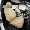 imageOASIS AUTO Custom Seat Covers Compatible with 20142018 Chevy Silverado 1500GMC Sierra 1500 Full Set BlackTAN