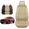 imageOASIS AUTO Mazda CX5 Accessories Seat Covers 20122025 Custom Fit Leather Cover Protector Cushion for CX5 Premium Full Set BlackTAN