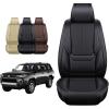 imageOASIS AUTO Toyota 4Runner Accessories Seat Covers 20102025 Custom Fit Leather Cover Protector Cushion Full Set BlackINKY