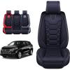 imageOASIS AUTO Tucson Accessories Seat Covers 20102025 Custom Fit Leather Cover Protector Cushion Full Set GrayBLACK
